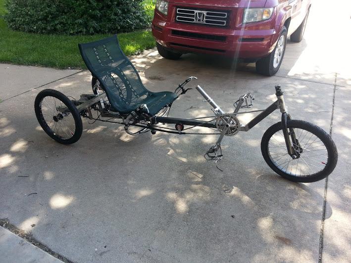 home built recumbent trike