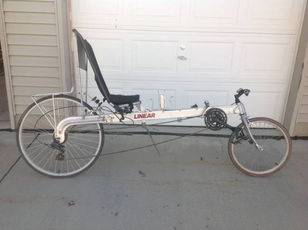 linear recumbent bike