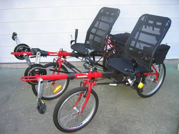 recumbent bike for two