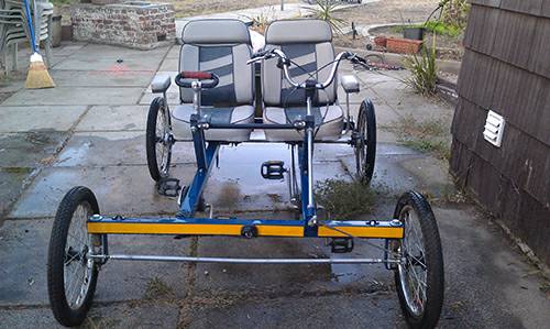 2 person side by side bike