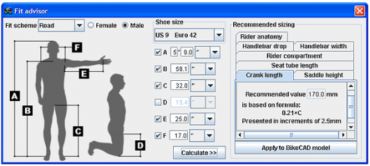 bike geometry calculator